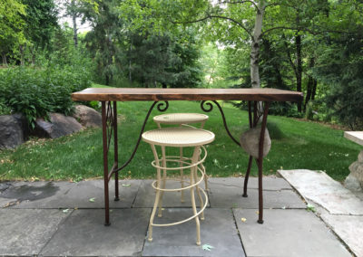 Metalsmith's Custom Metal and Wood Table